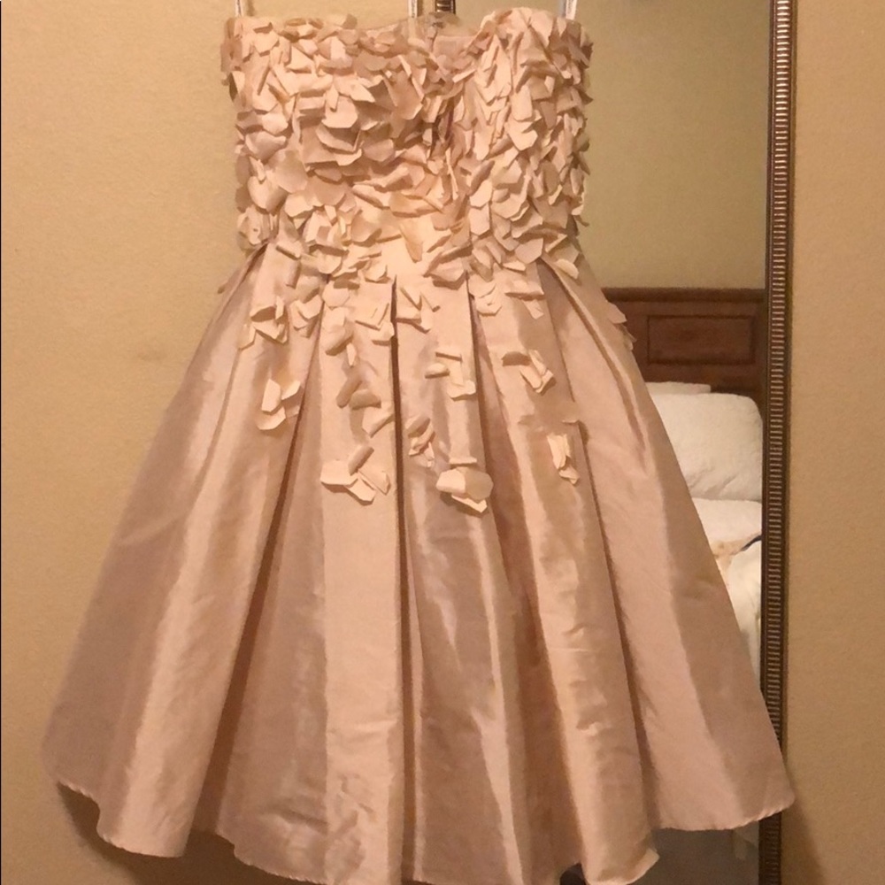 Calvin Klein cocktail dress petal detailing